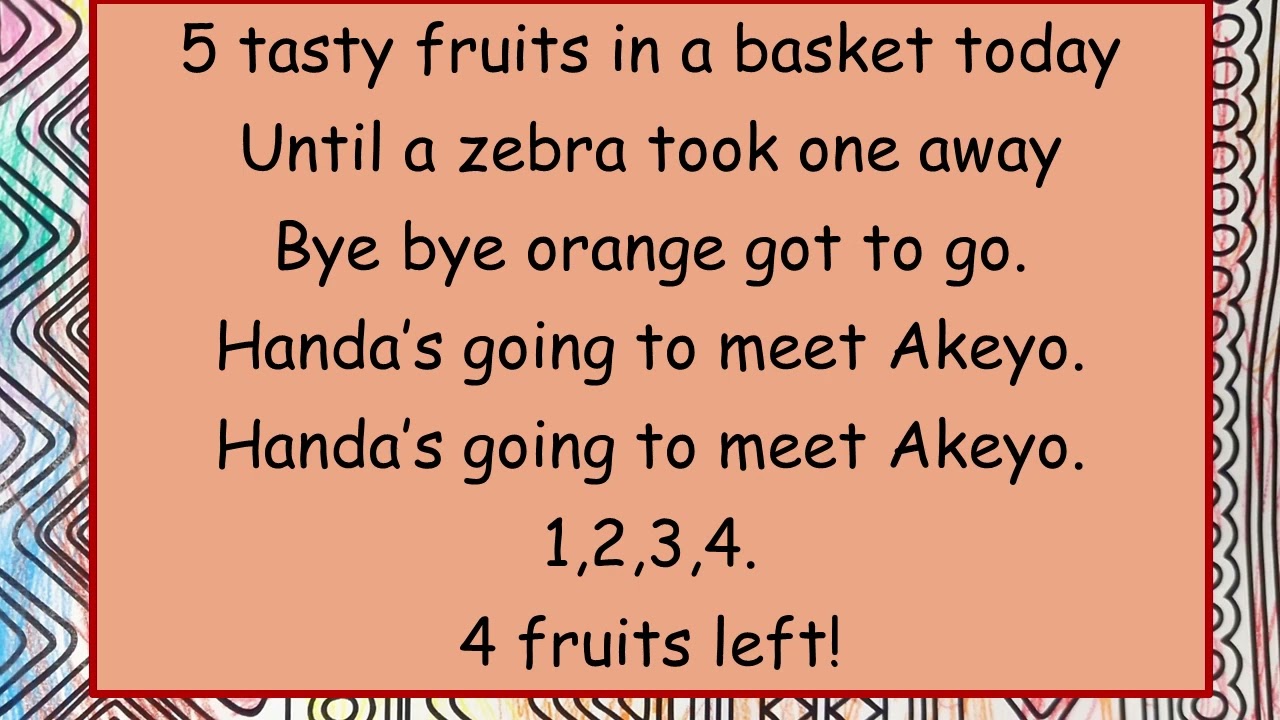 Handa's Surprise Counting Song