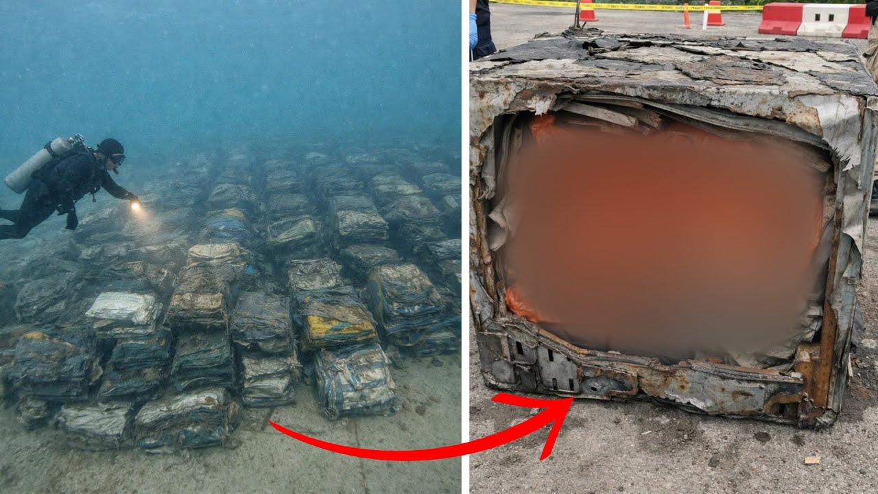Diver Found Field of Crushed Car Cubes, What Was Stuffed in Them Was Shocking!