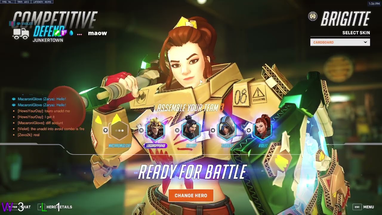 200 IQ BRIGITTE! VIOLET BRIGITTE TOP 500 GAMEPLAY OVERWATCH 2 SEASON 14