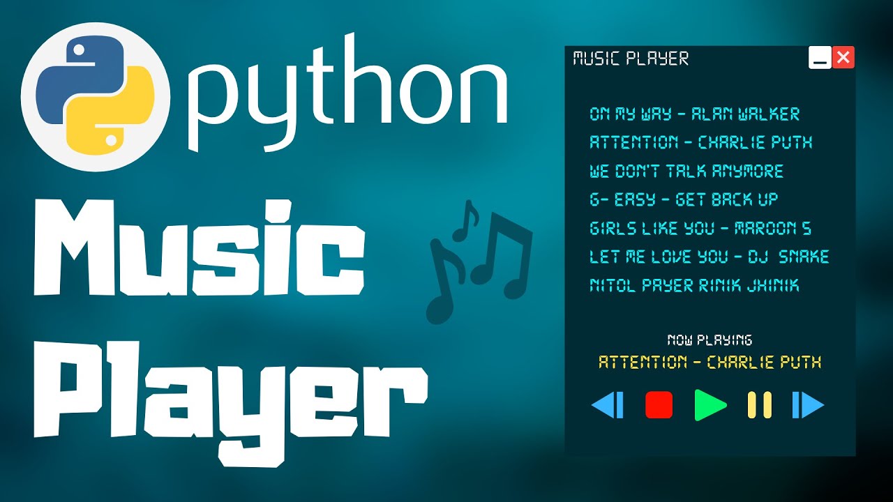 Создайте музыкальный проигрыватель на Python | Проект Python