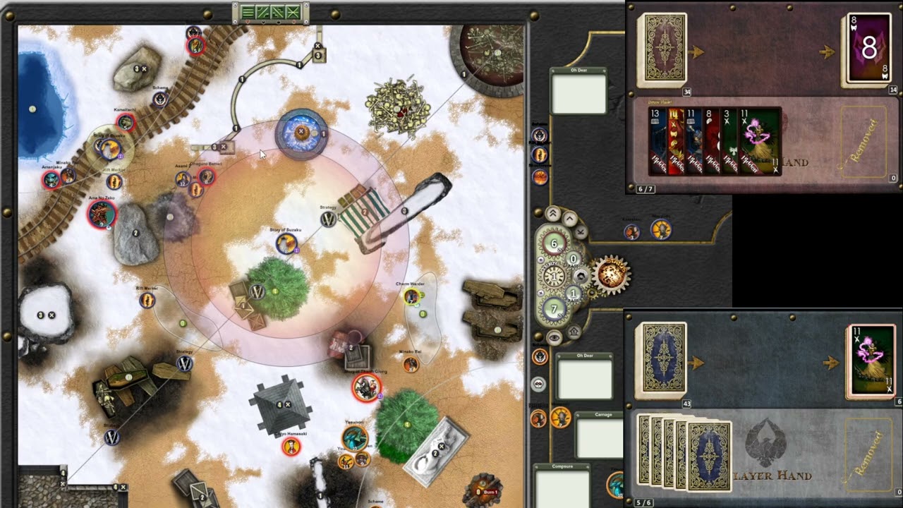 Malifaux - MWS March Event Round 3 - Draysen (Asami2) Vs Izzy (Youko2)