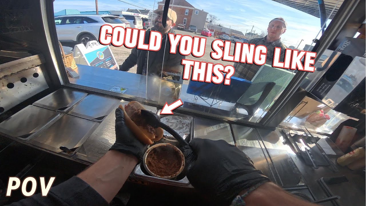 HotDog Cart POV : EPIC LUNCH RUSH! 