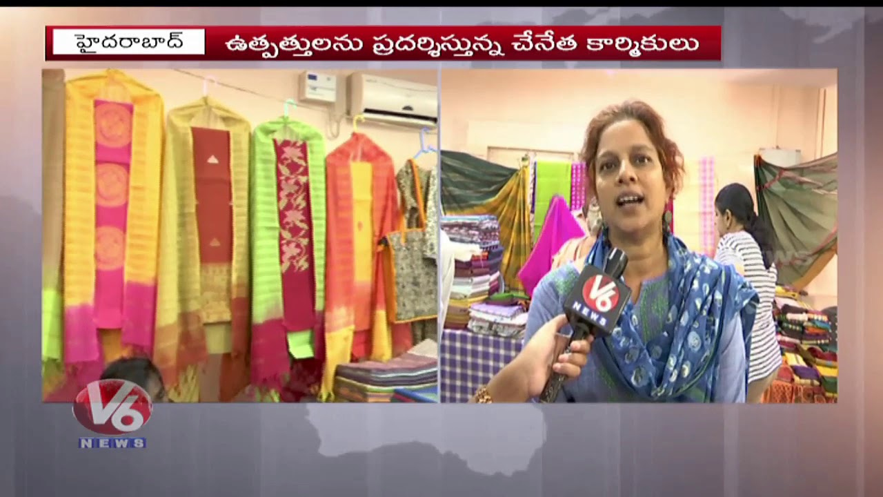 Handloom Weavers Expo Begins In Nagarjuna Community Hall In Ameerpet | V6 Telugu News