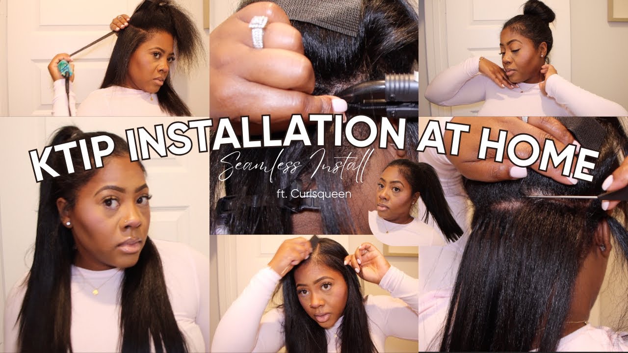 Installing K-Tip Extensions at Home | ft. Curls Queen