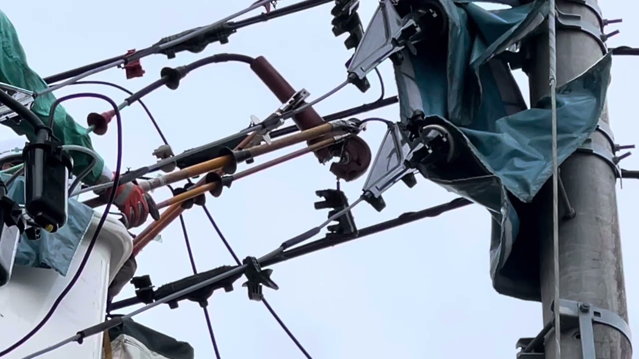 本日はPAS交換に伴う配電線外線工事立会いでした。