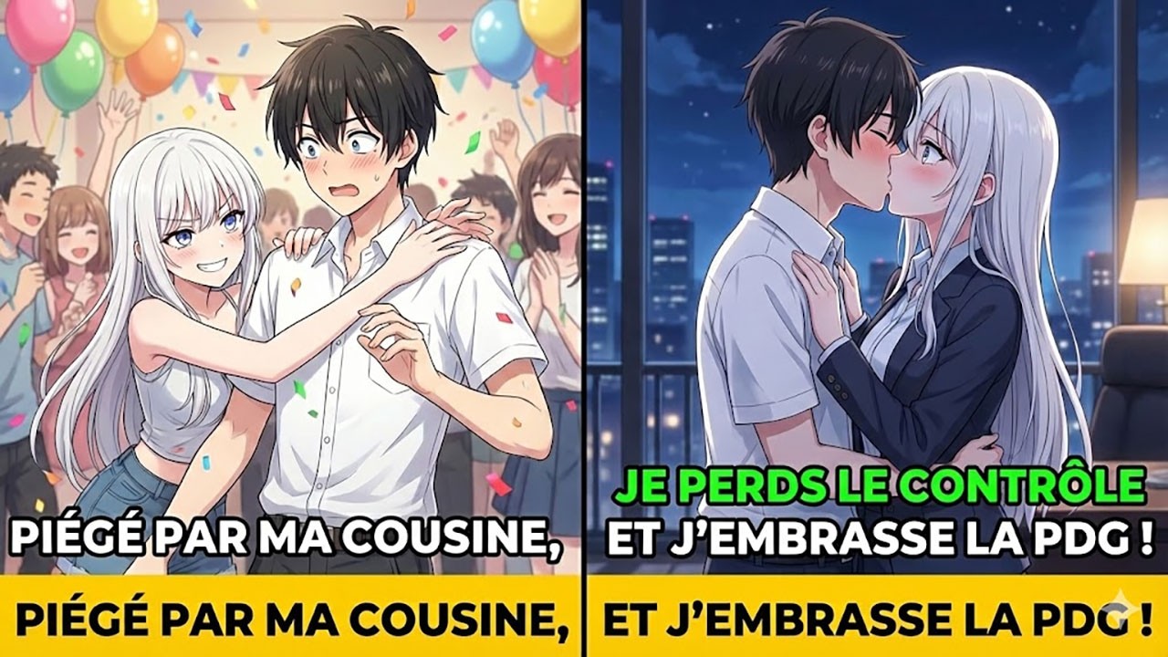 Piégé par ma cousine, je perds le contrôle và j'embrasse la PDG !