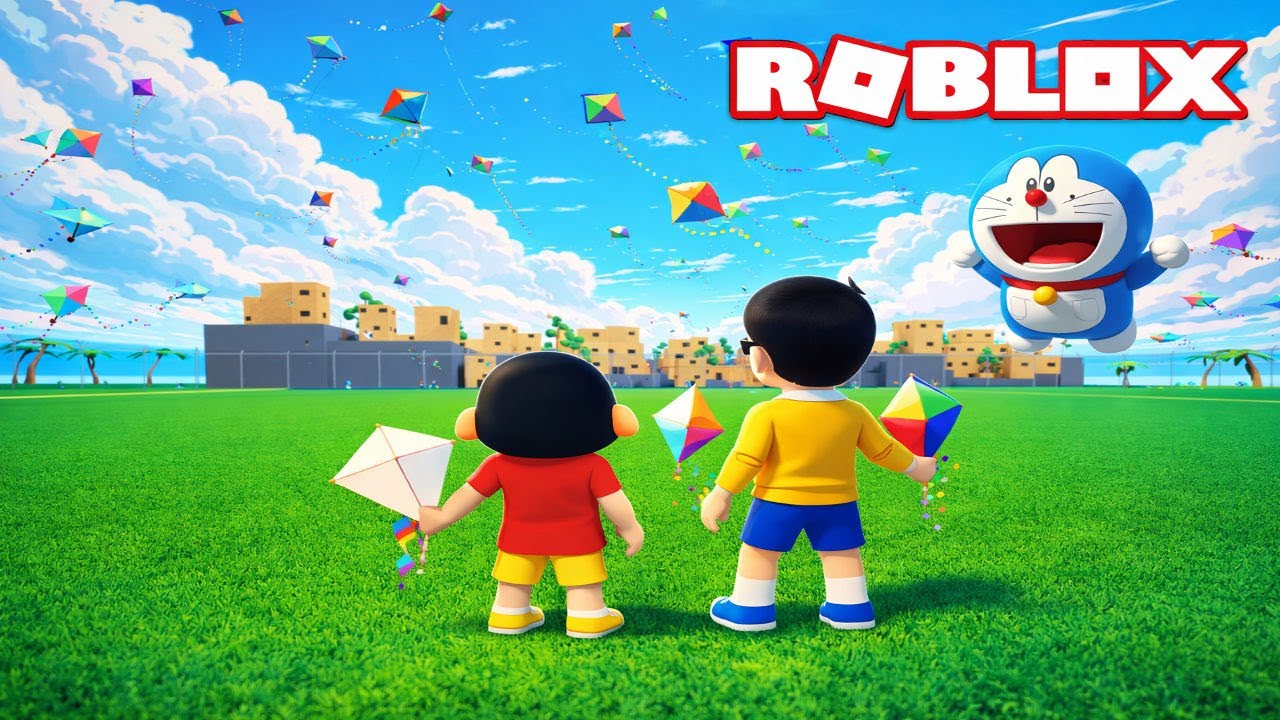 GTA 5: Shinchan& Granny Celebrating Makar Sankranti in Roblox in Telugu| Shinchan Kite Festival