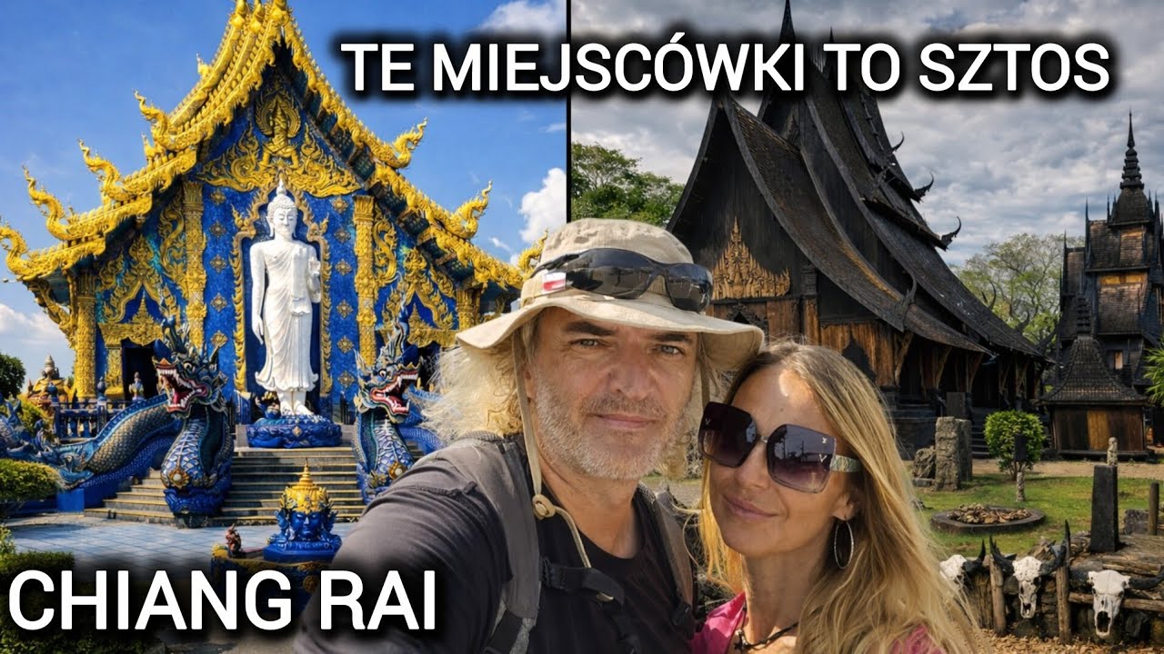 To NIE jest zwykła świątynia… Niebieski spokój i Czarny mrok Tajlandii 😮 Zobacz Chiang Rai #Podróż