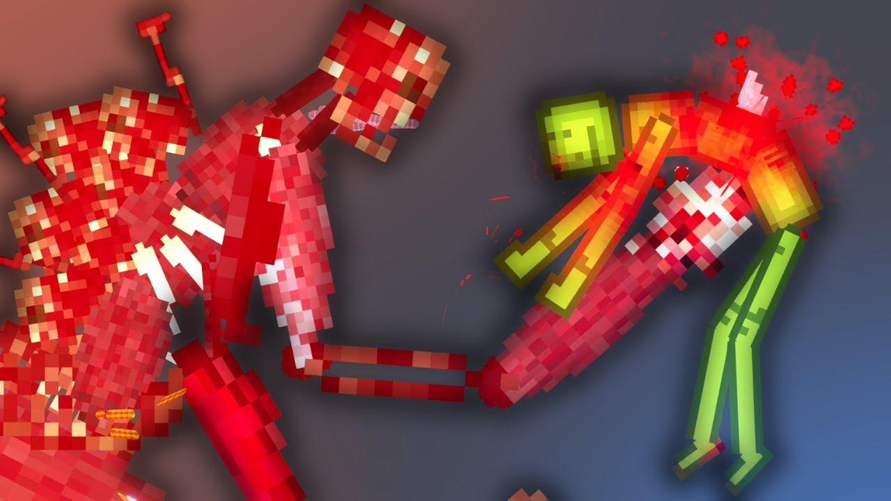 Melons Fight Against The MEAT DEMON In People Playground