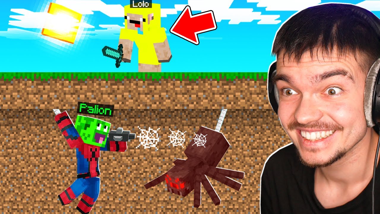 ŁOWCA LOLO vs SPIDERMAN PALION w Minecraft!
