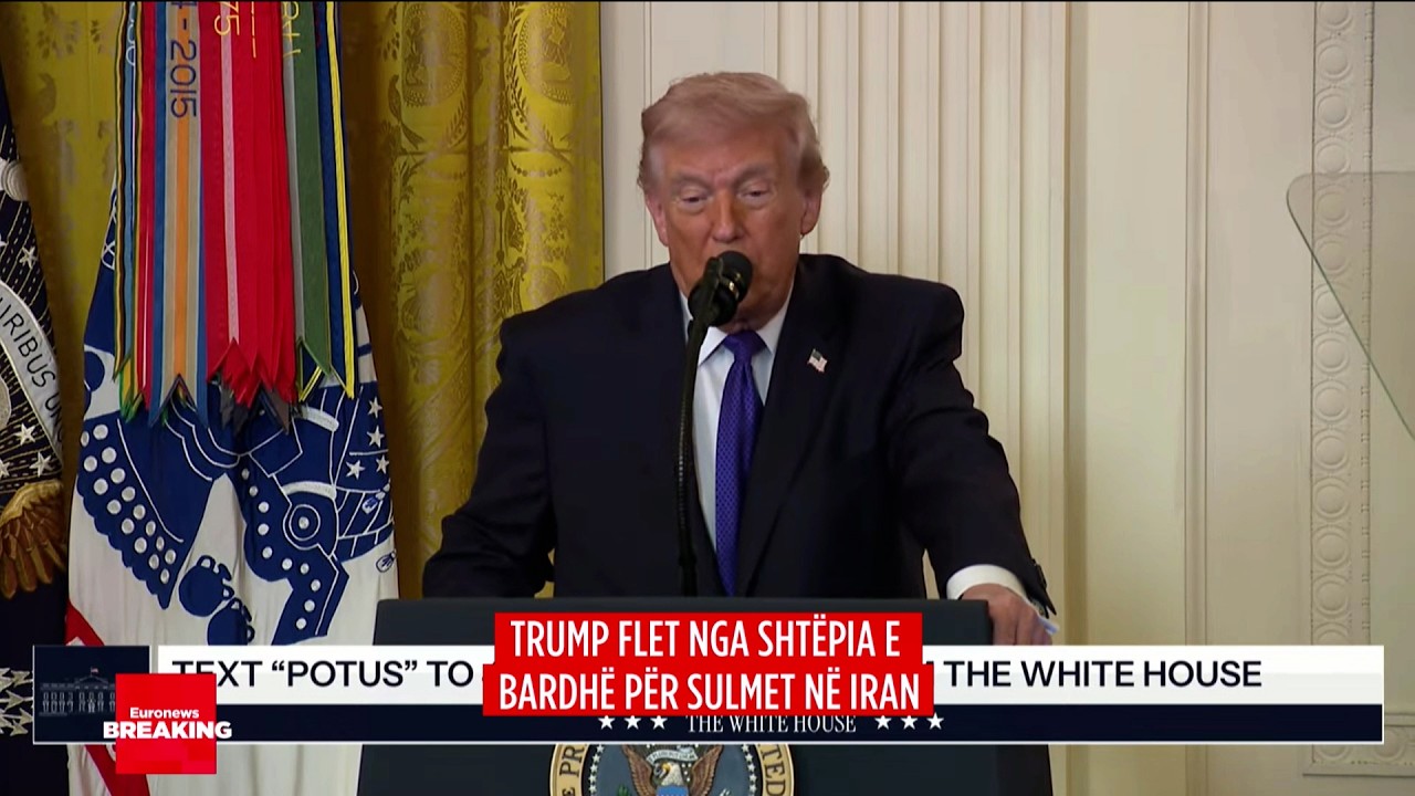 🔴LIVE/ TRUMP SULMON IRANIN NGA SHTËPIA E BARDHË: DO GODISTE AMERIKËN!