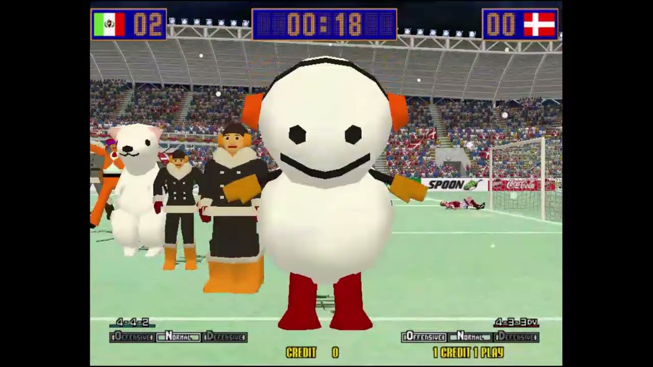 VIRTUA STRIKER 2 VERSION 98 – SEGA 1998 arcade retrogame longplay , MVP Yuki Chan Second Playthrough