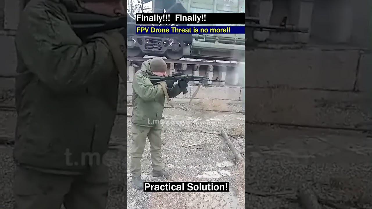 Russian Soldiers Brilliant & Simple Solution to Counter Drones