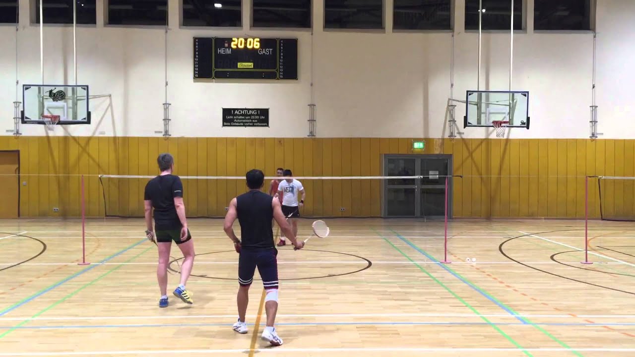 FVV Badminton Training M/D Chai&Christian Vs  Melvin&Rudy