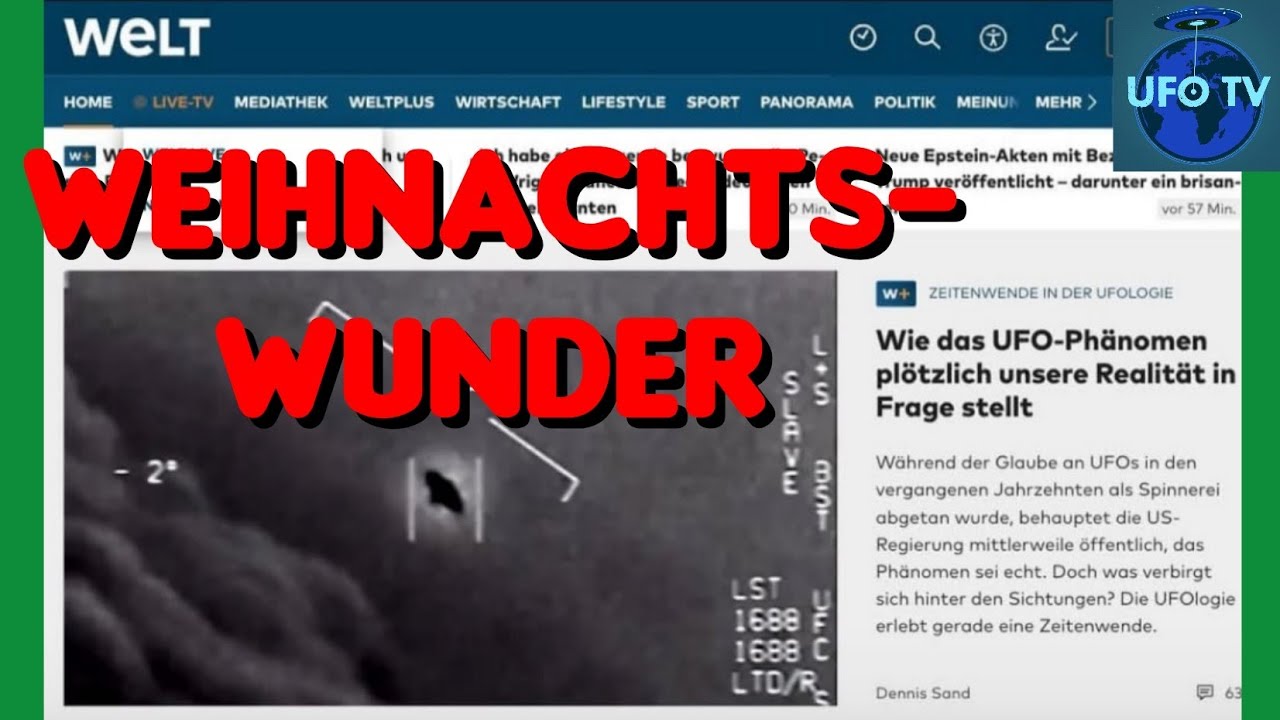Deutsches Medium berichtet objektiv &uuml;ber UAP! - UAPdate 25/12/25 Live