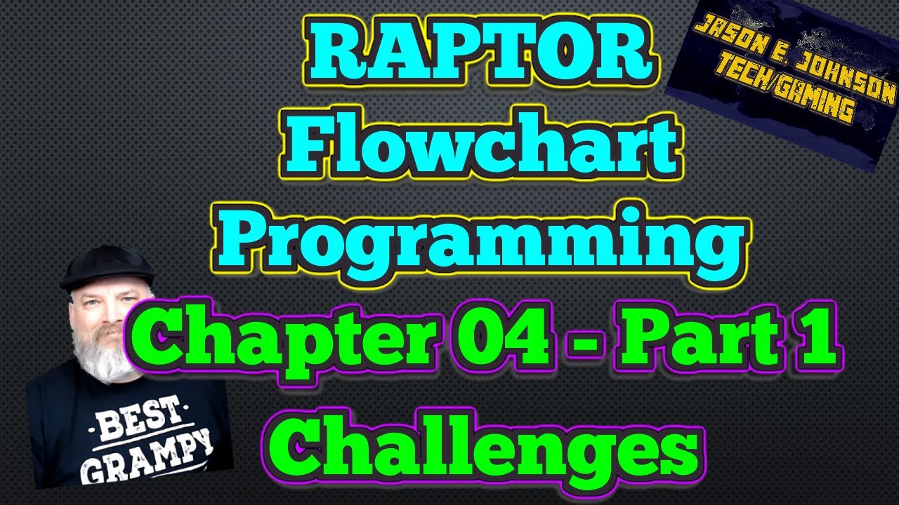 Chapter 04 Challenges, Part 1 = Raptor Flowchart-based Programming Videos Series