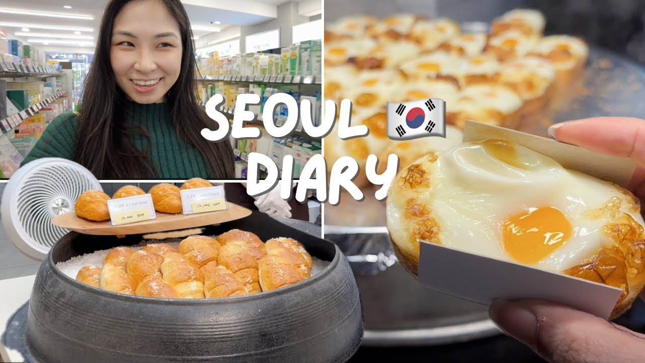 First Time in Seoul [Olive Young Haul, Hotel Room Tour, MyeongDong Food]