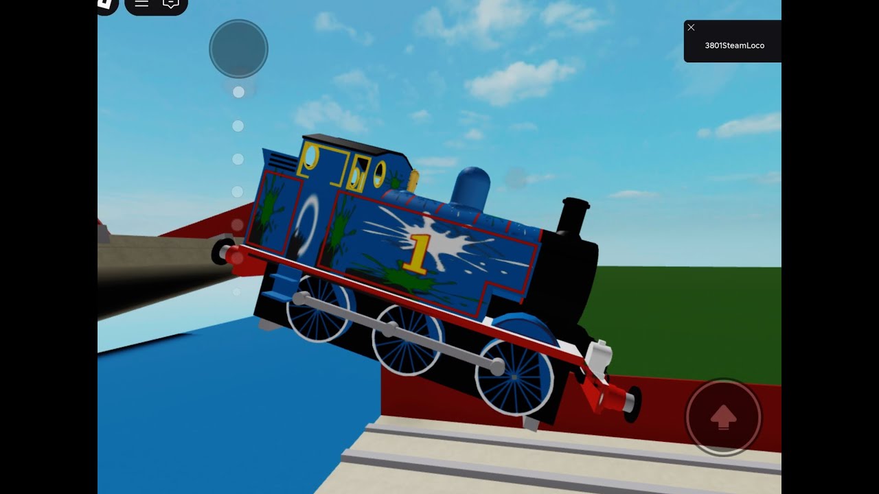 Playing the Thomas Bridge Jump game on Roblox!