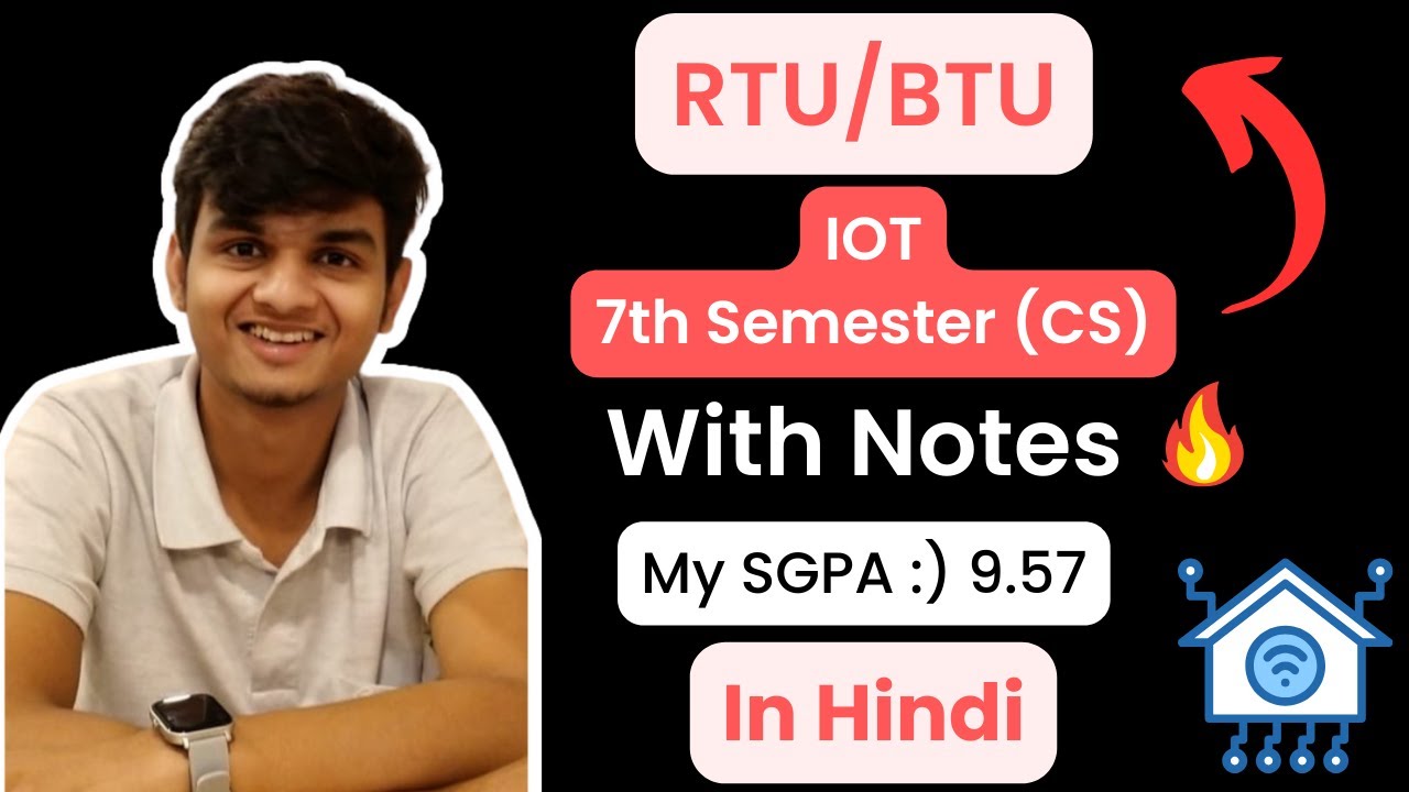IOT(Internet of things) Full Course | RTU/BTU | with Notes | Hindi
