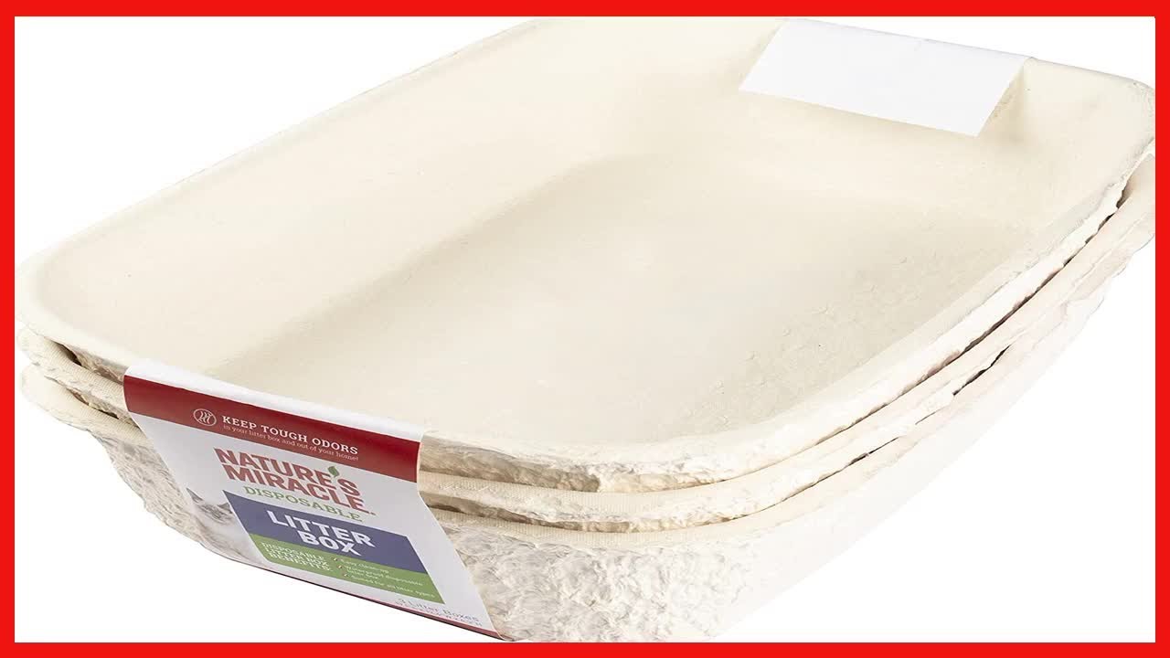Nature's Miracle Disposable Litter Box, Regular, 3 Pack