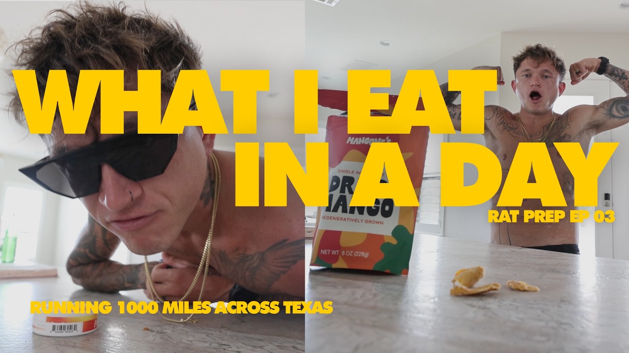 WHAT I EAT TO RUN 1000 MILES | 6000 CALORIES? | RAT PREP EP 03