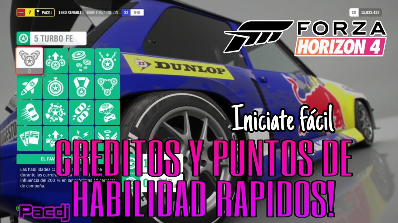 El mejor coche para puntos de habilidad?? / Empieza rápido en Forza Horizon 4