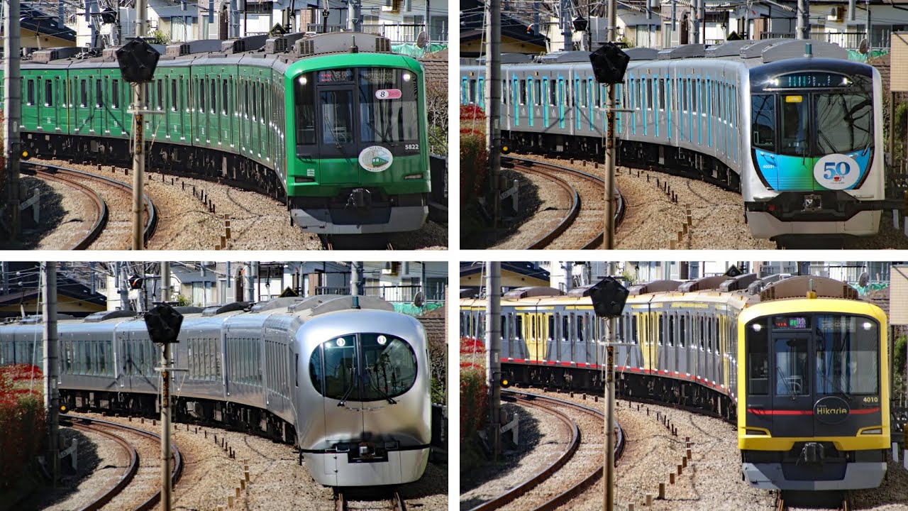 定点撮影 西武池袋線  ラッピング電車が次から次にやってくる Laview・西武40000系・東急5050系など