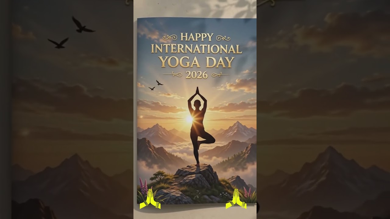 Happy International Yoga Day 🧘&zwj;♂️ International Yoga Day 2026 #shorts #yoga #internationalyogaday