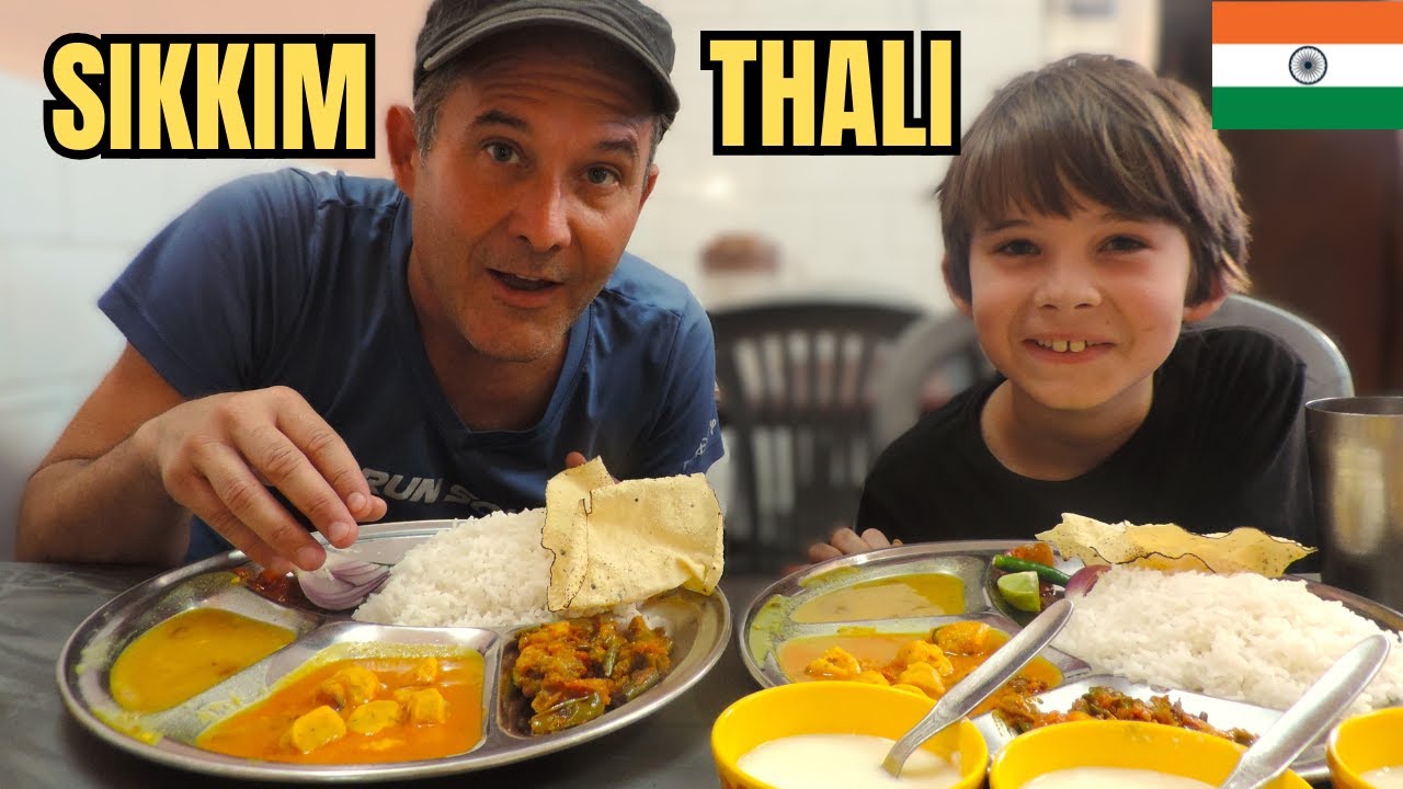 Swiss Family Tries Their FIRST SIKKIM THALI 🇮🇳 विदेशीहरूले स्थानीय खाना खोज्छन्
