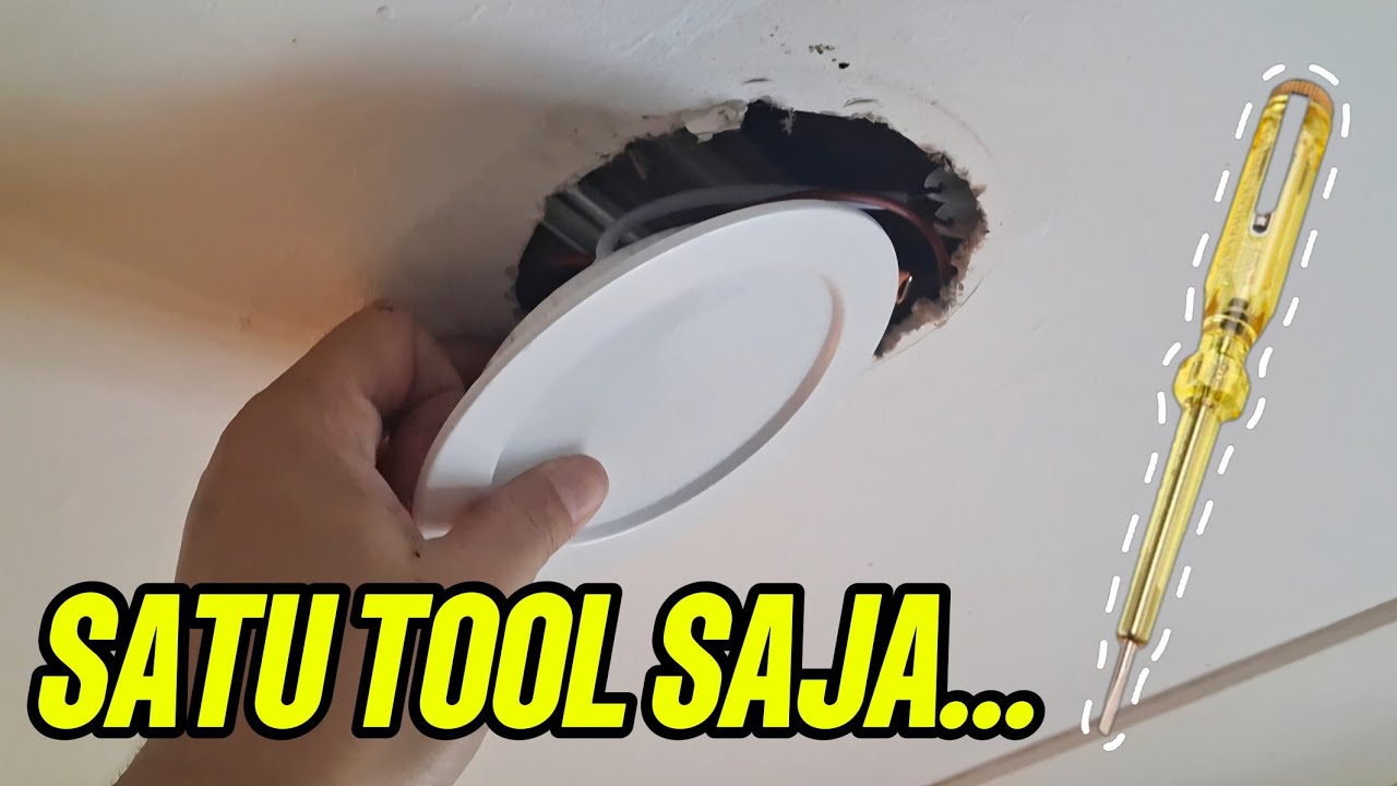 CARA TUKAR LAMPU LED DOWNLIGHT / Perlu Ada Test Pen Sahaja #downlight #led #lampu 