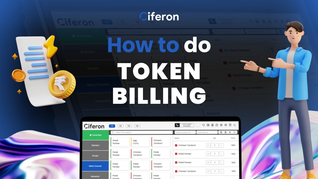 How to Manage Token Billing with Ciferon Software | Restaurant Management Tutorial