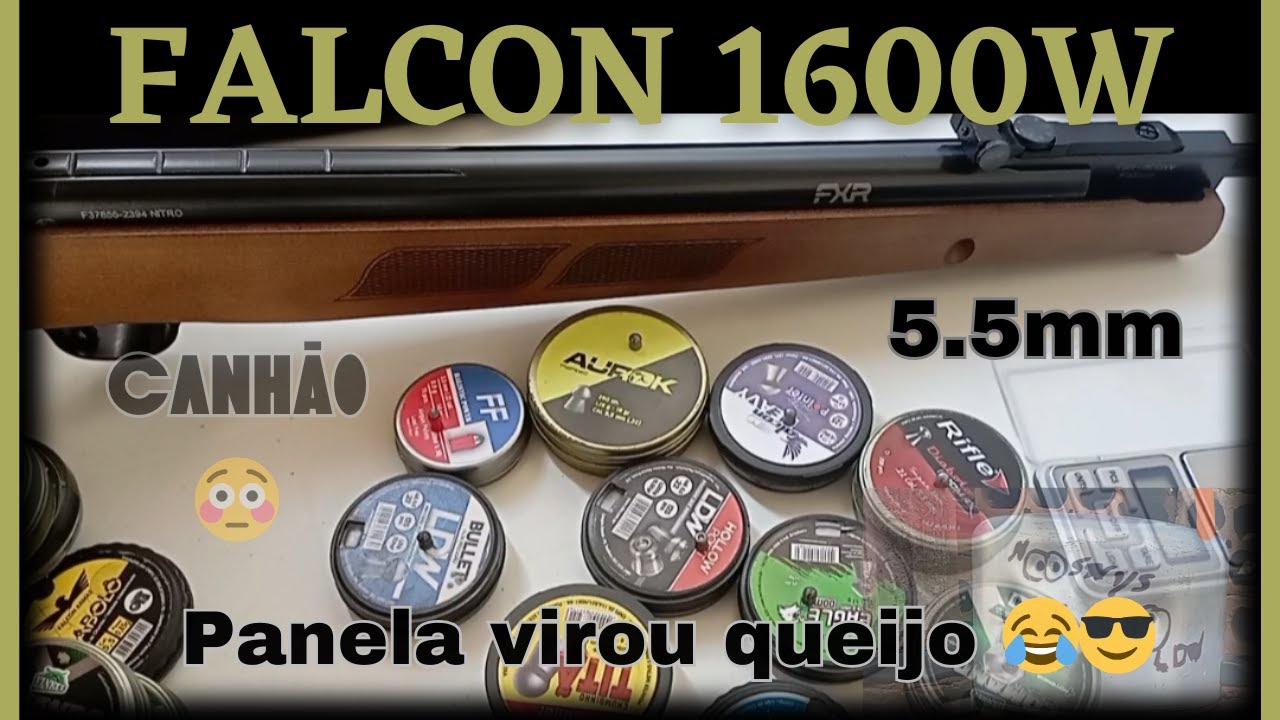 CARABINA FALCON 1600W vs PANELA DE PRESSÃO 😳|TESTES|CHUMBO FF