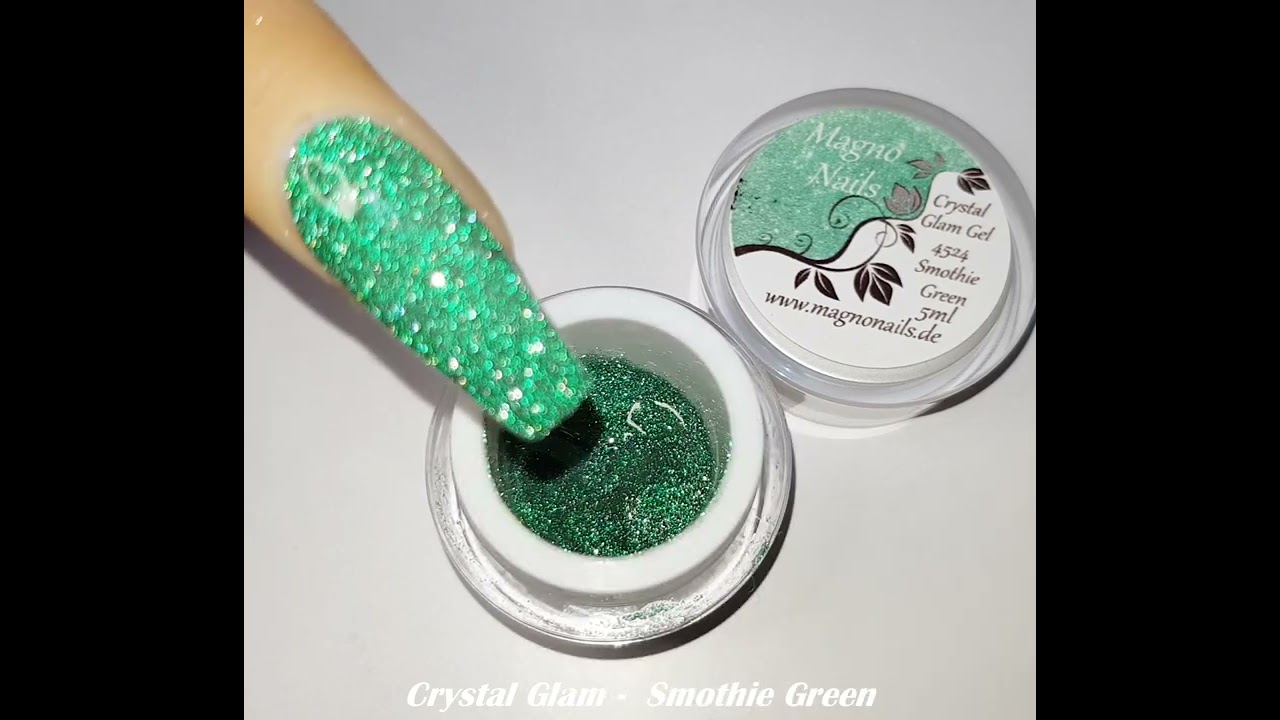Crystal Glam Gel - Smothie Green -Reflektierende Glitter Gele
