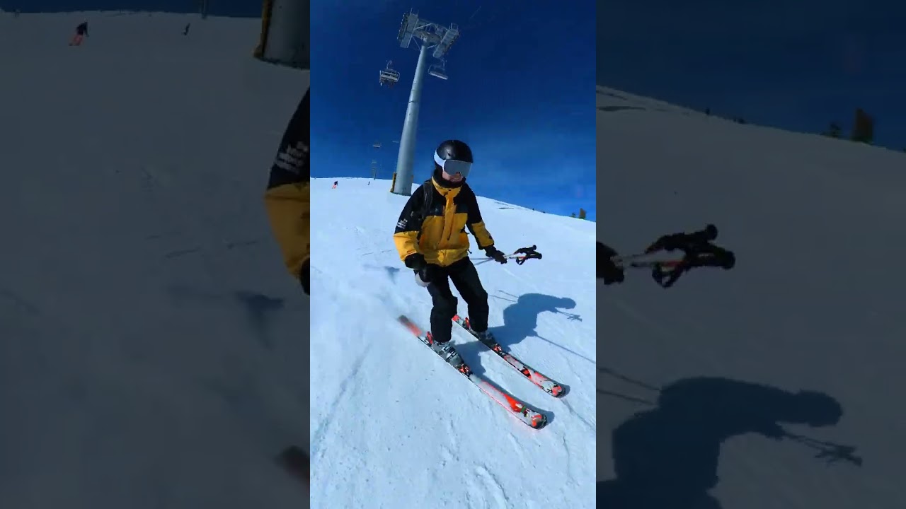 Skiing Bansko Plato Blue run