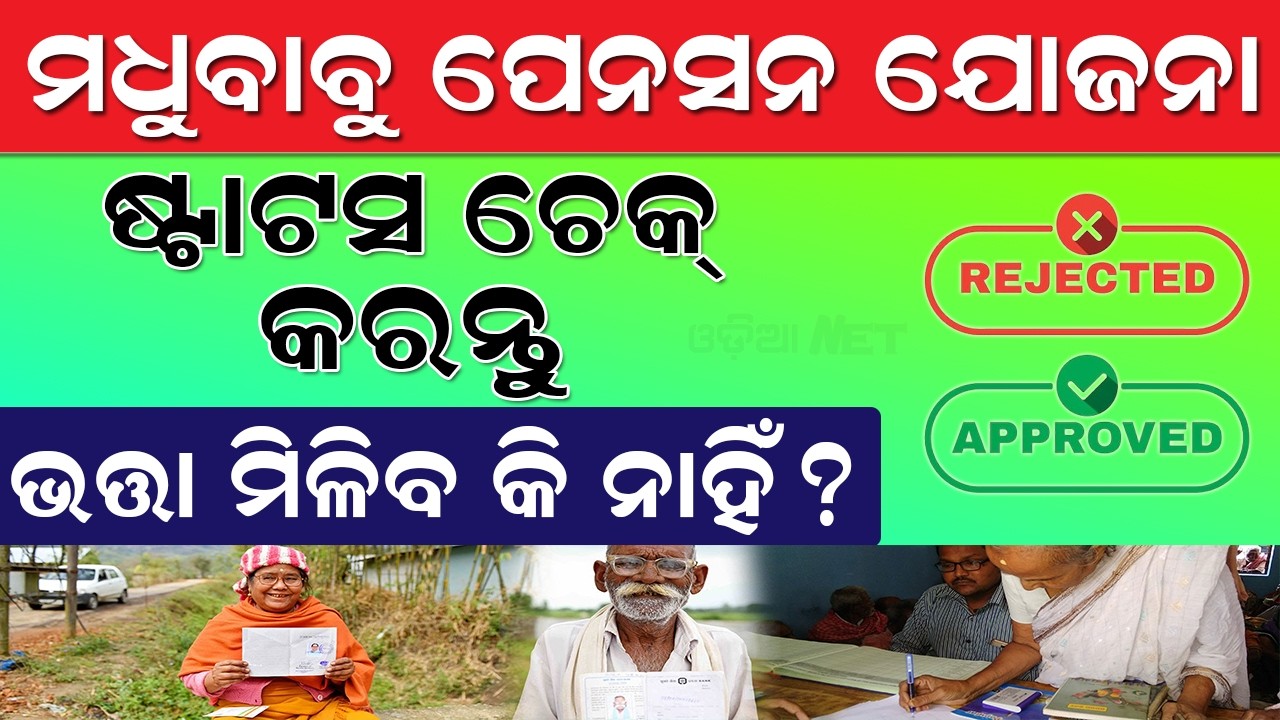 Madhu Babu Pension Yojana Odisha Status Check | Bhata Status Check Odisha 2026 | Application Status