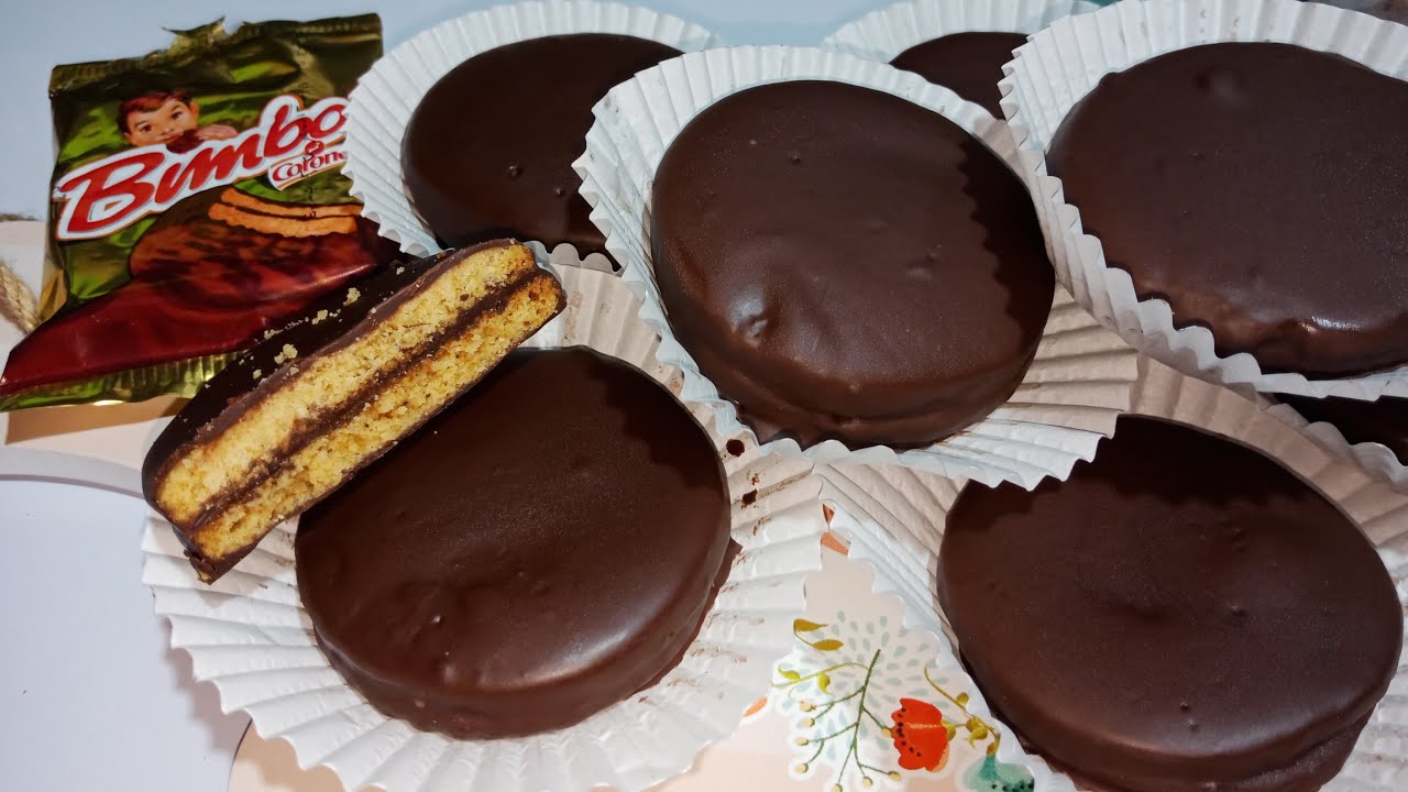 أسهل وأحلي طريقة لبسكويت بيمبو 👍بسكويت بالشيكولاته 🍫من مطبخي #فاطمه_ابو_حاتي