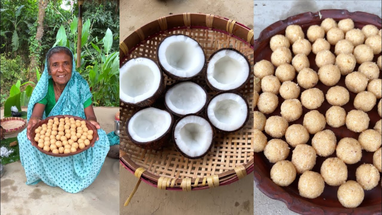 Homemade Narkel Naru | Bengali Style Coconut Balls Recipe
