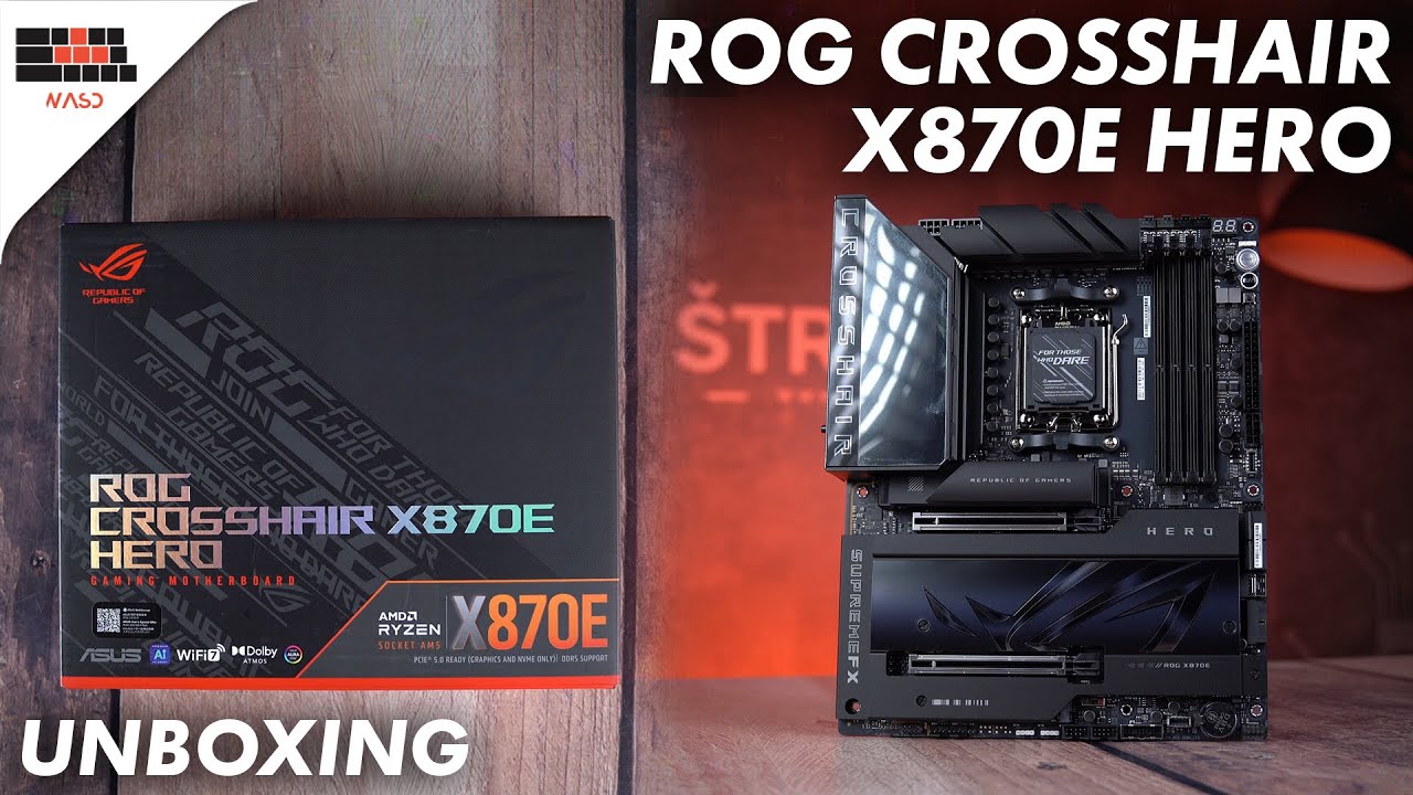 Unboxing the ROG CROSSHAIR X870E HERO: What's inside?