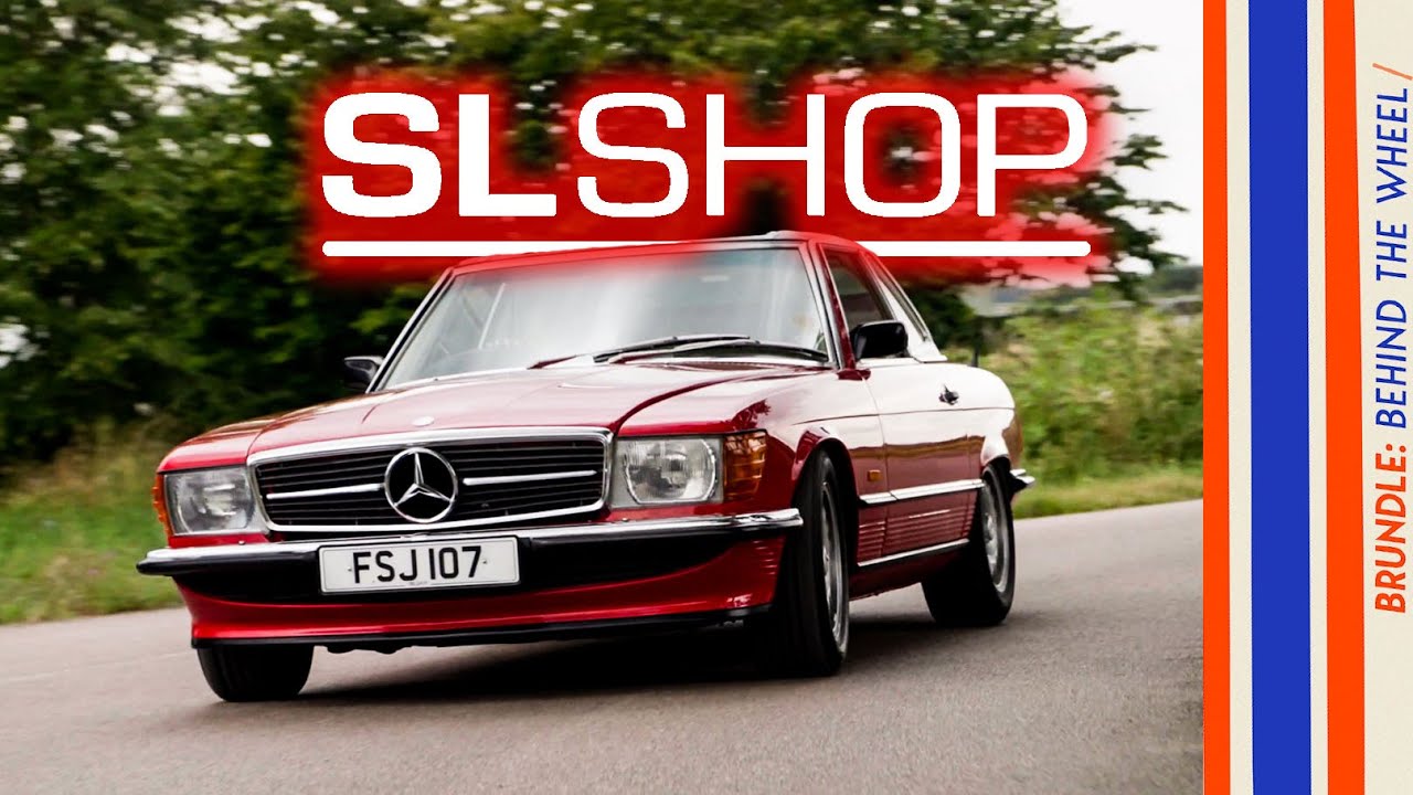 SL Shop Mercedes Benz R107 SL300 Restomod Driven!