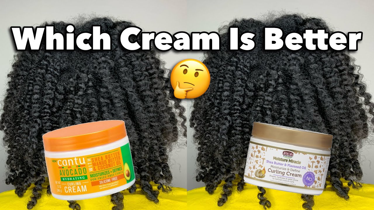 CANTU AVOCADO CURLING CREAM VS. AFRICAN PRIDE MOISTURE MIRACLE CURLING CREAM| Which Is Better?