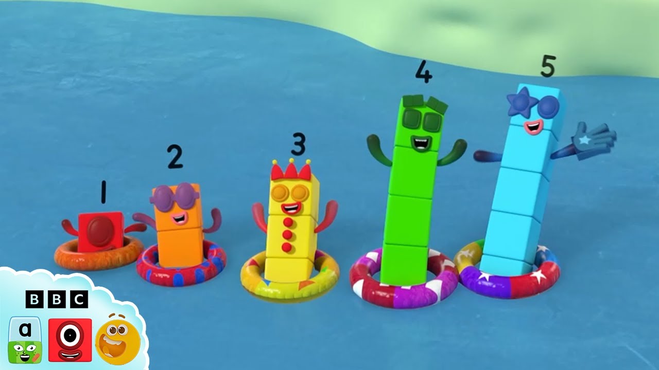 🌞 Summertime Swims and Soccer 🏊‍♂️ | Learn to Count | 12345 | @Numberblocks