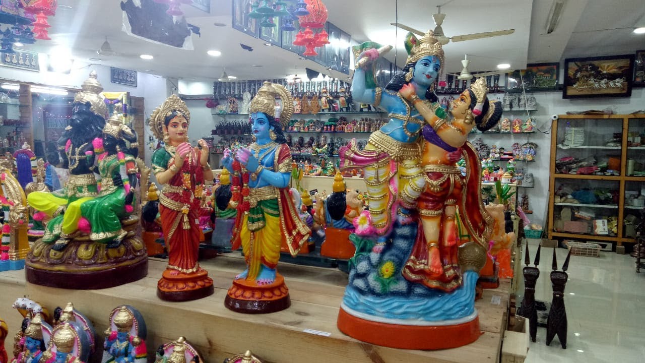 బొమ్మలకొలువు బొమ్మలు |  Tai's Handicrafts Emporium  #Hyderabad | PVT market
