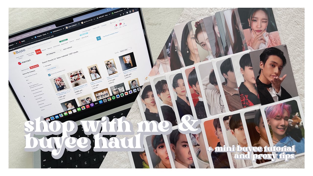 ✰ photocard shop with me + buyee haul ✰ buyee tutorial, proxy tips, starting a new collection