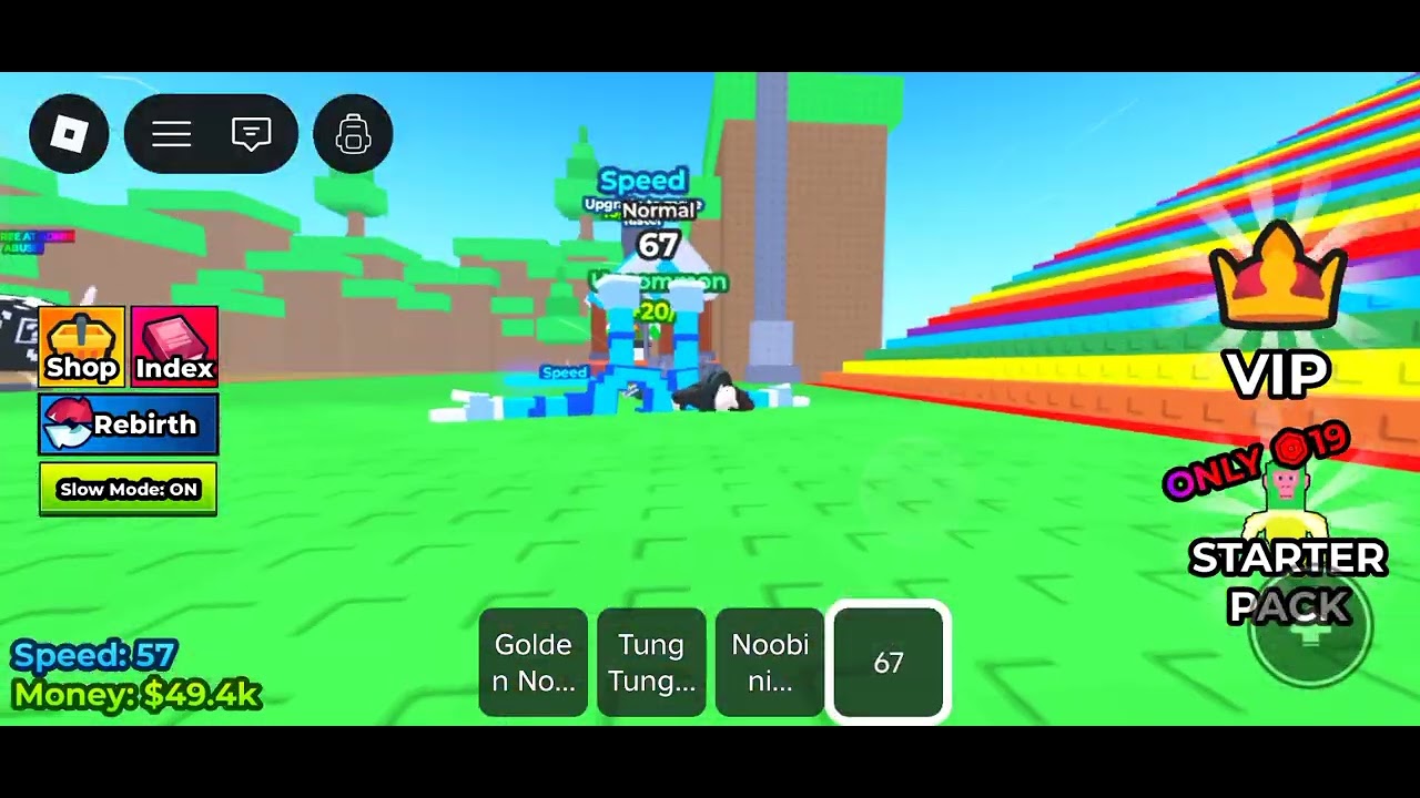 roblox aku panjat tangga untuk brainrot 