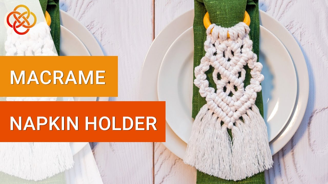 Держатель для салфетки | DIY  | Урок макраме