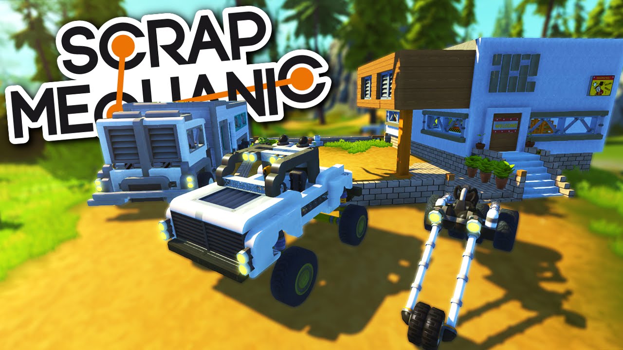 Scrap Mechanic CREATIONS - SURVIVAL HOUSE, BUGGY, RV and UFO - Scrap Mechanic Gameplay