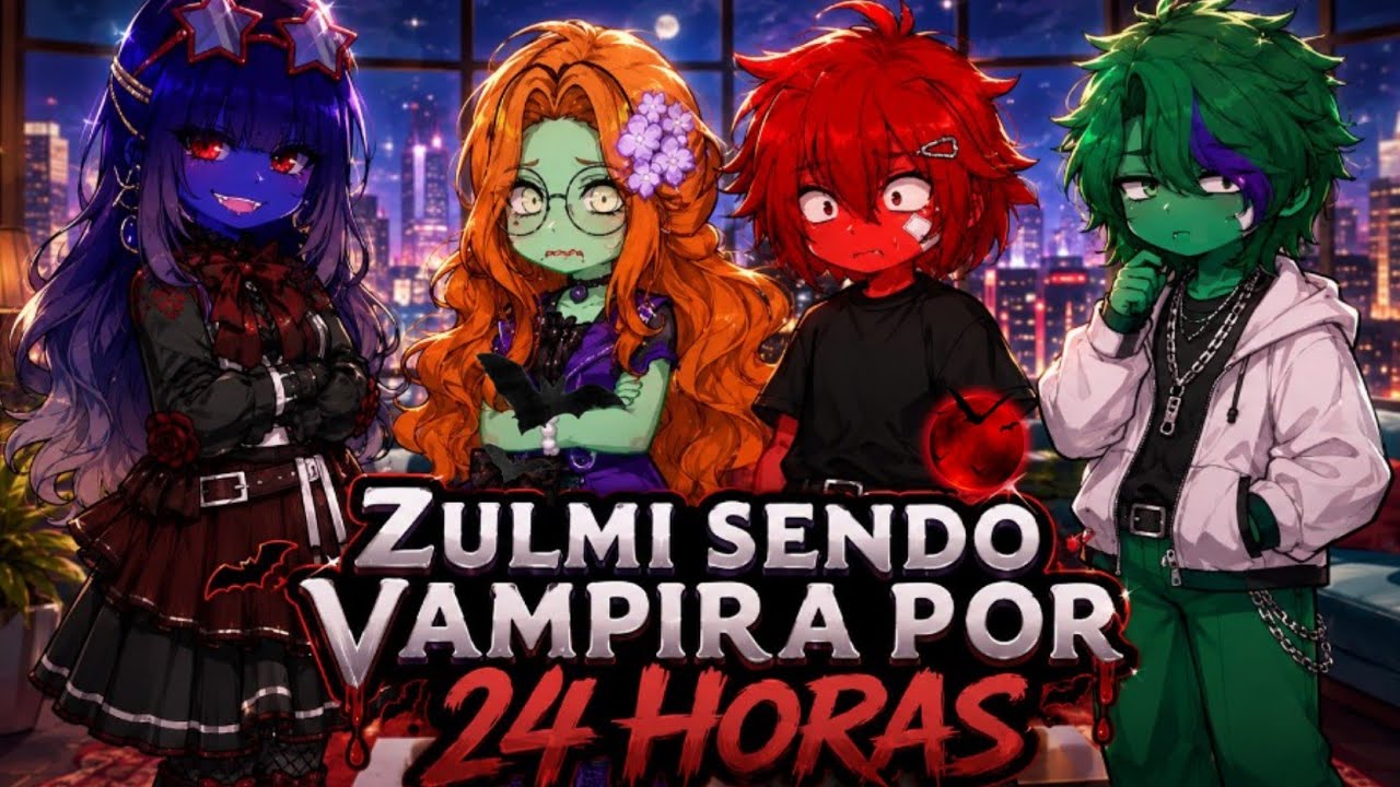 Zulmi sendo vampira por 24 horas 🧛‍♀️ (Mundo do Torajo) °Gacha