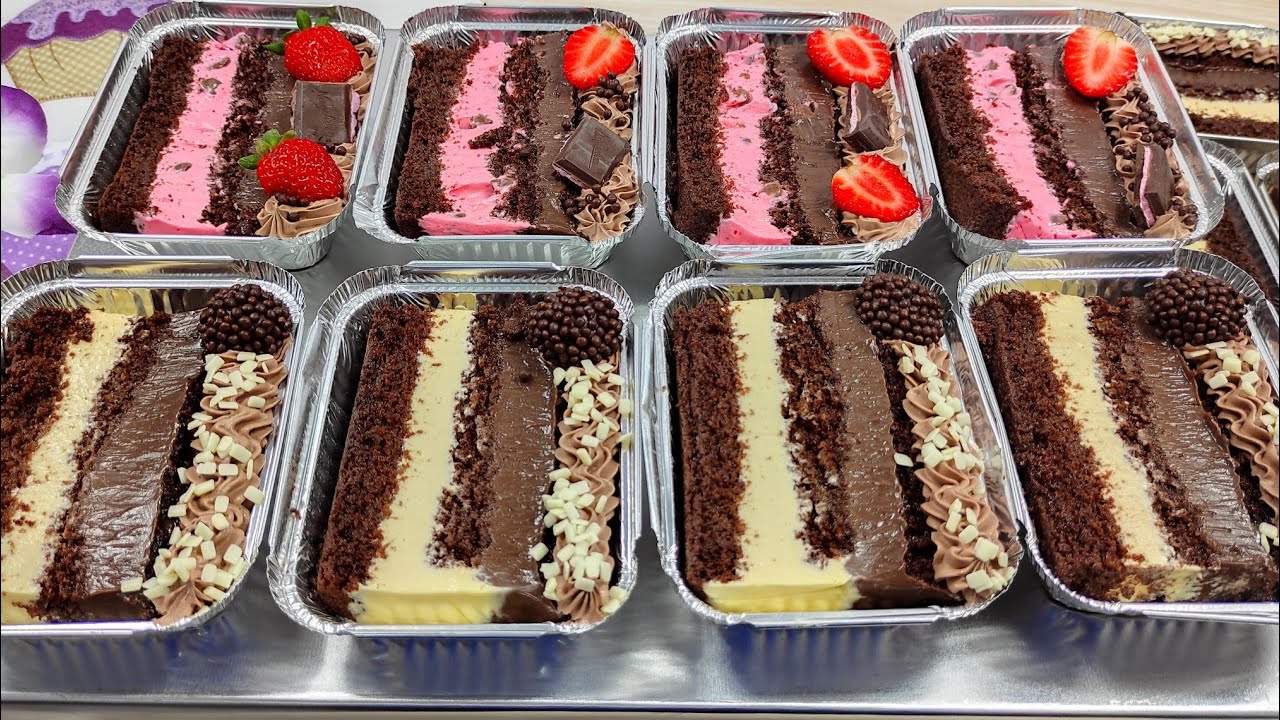 2 Sabores de FATIAS NA MARMITA - Você vai LUCRAR MUITO com essas FATIAS DE BOLO - Sucesso de Vendas