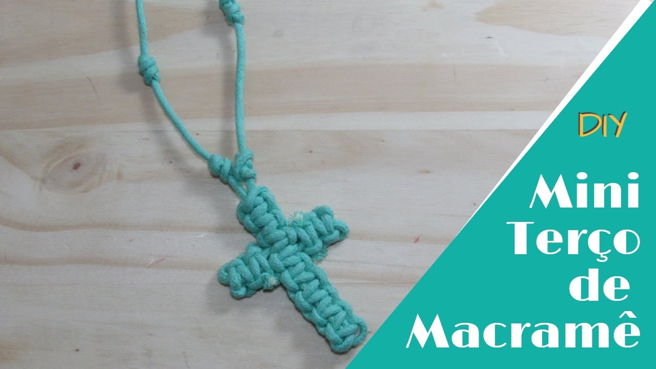 DIY - MINI TERÇO DE MACRAMÊ