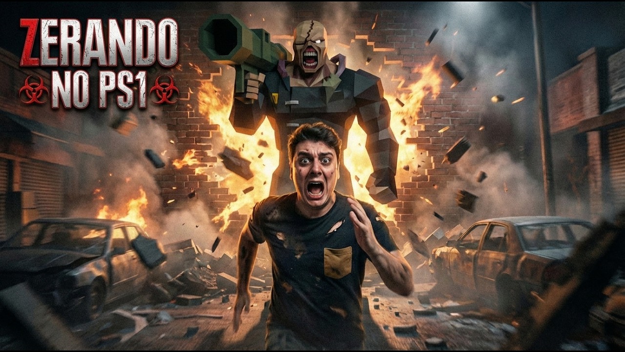 O NEMESIS AINDA DÁ MEDO? (Zerando RE3 Clássico no PS1)